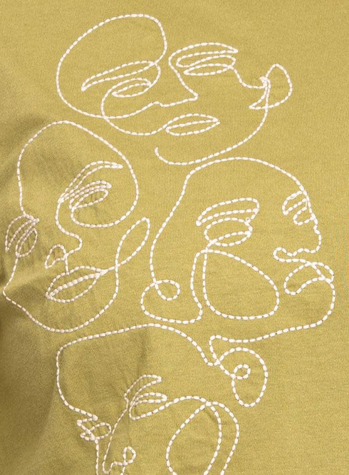 Fern Printed Long - Sleeve Faces - Khotwh